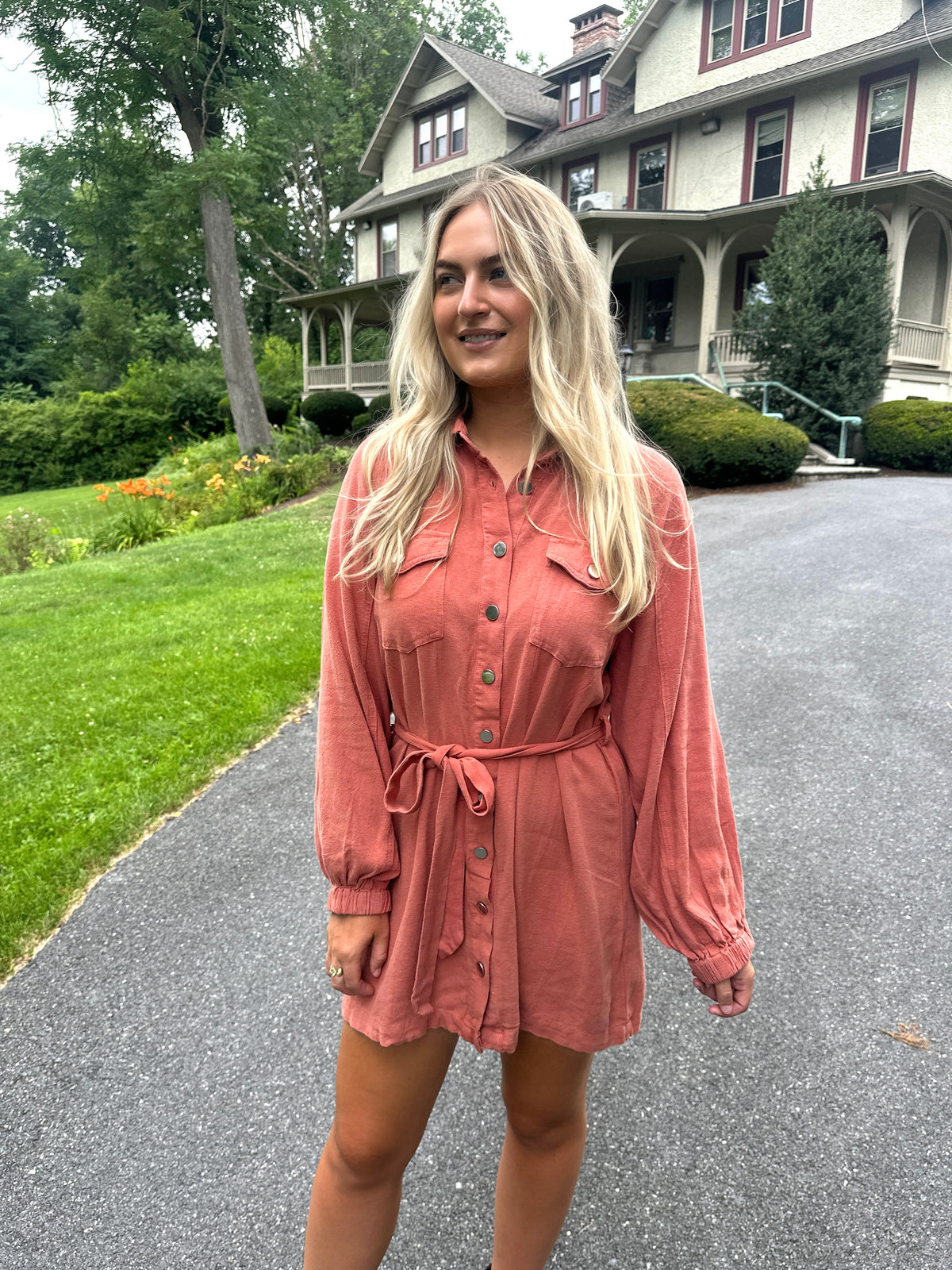 Chaska Button Down Dress