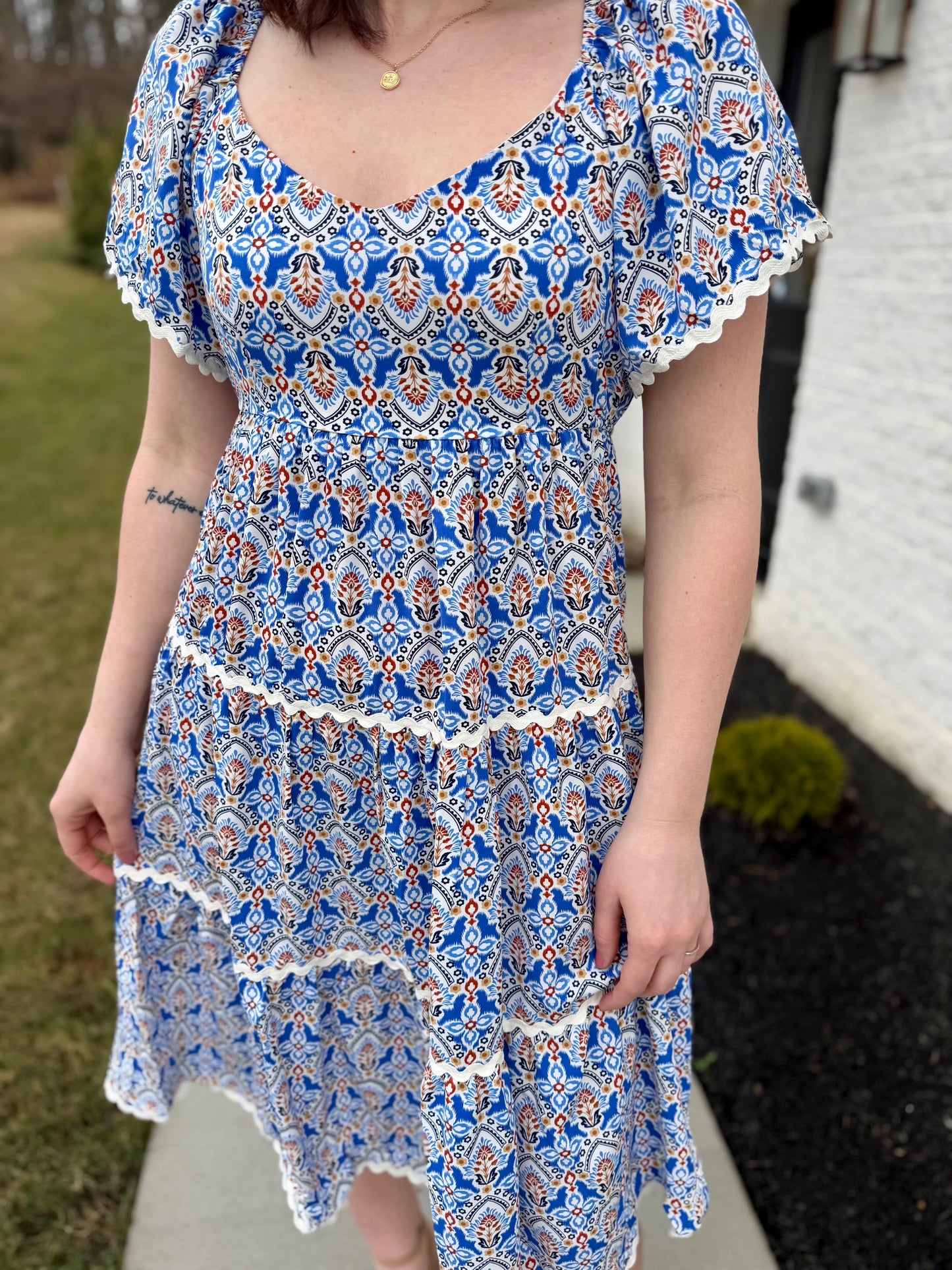 Ralston Printed Midi Dress