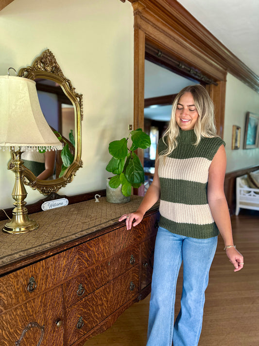 San Luis Mock Neck Top