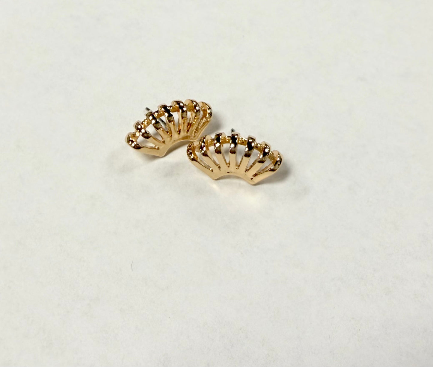 Layered Fan Shape Studs