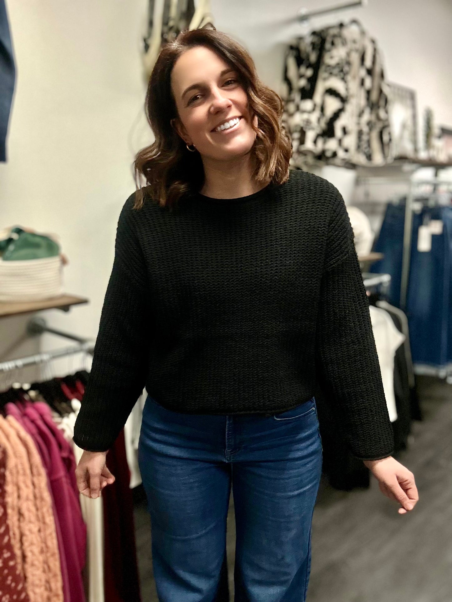 Dickinson Rolled Edge Sweater