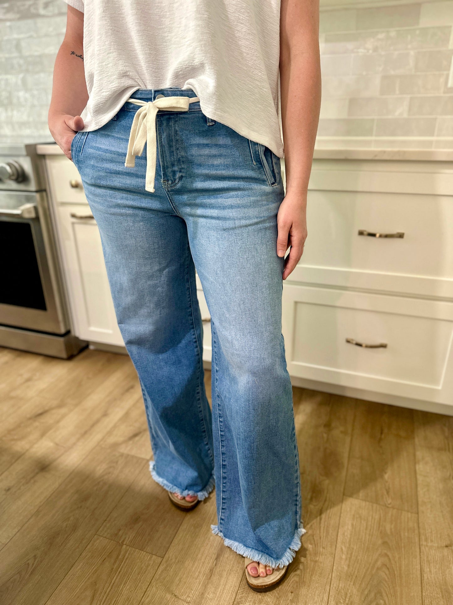 Risen Waldorf High Rise Wide Jeans