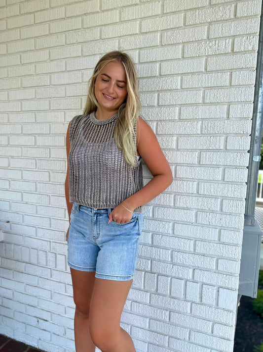 Judy Blue MidRise Vintage Dad Short