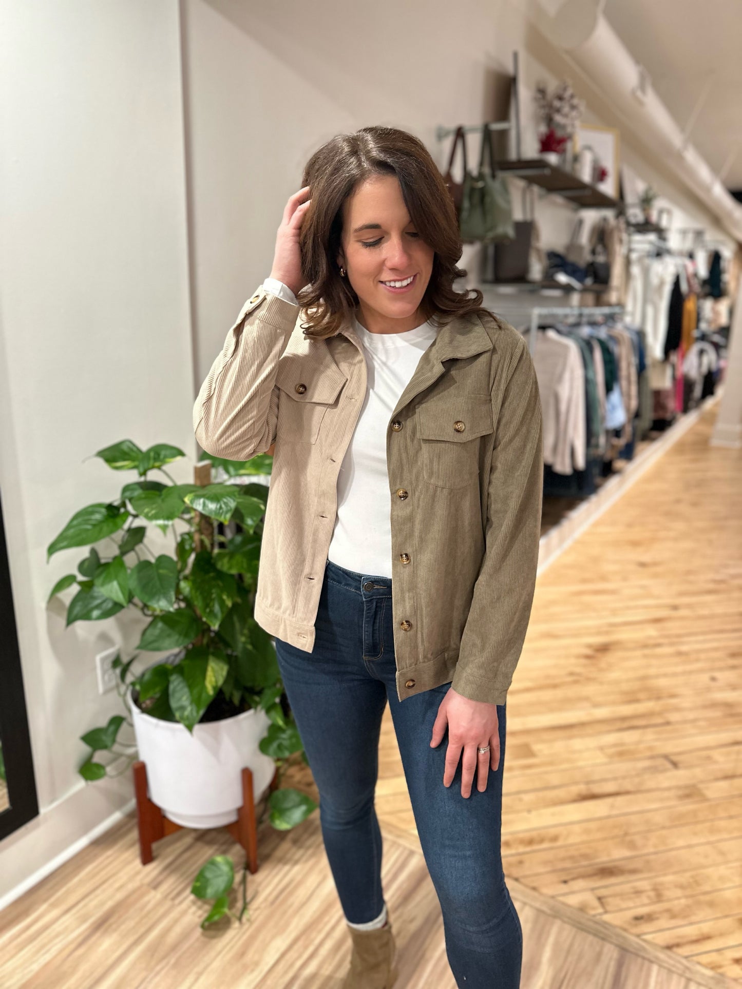 Focus On You Corduroy Jacket