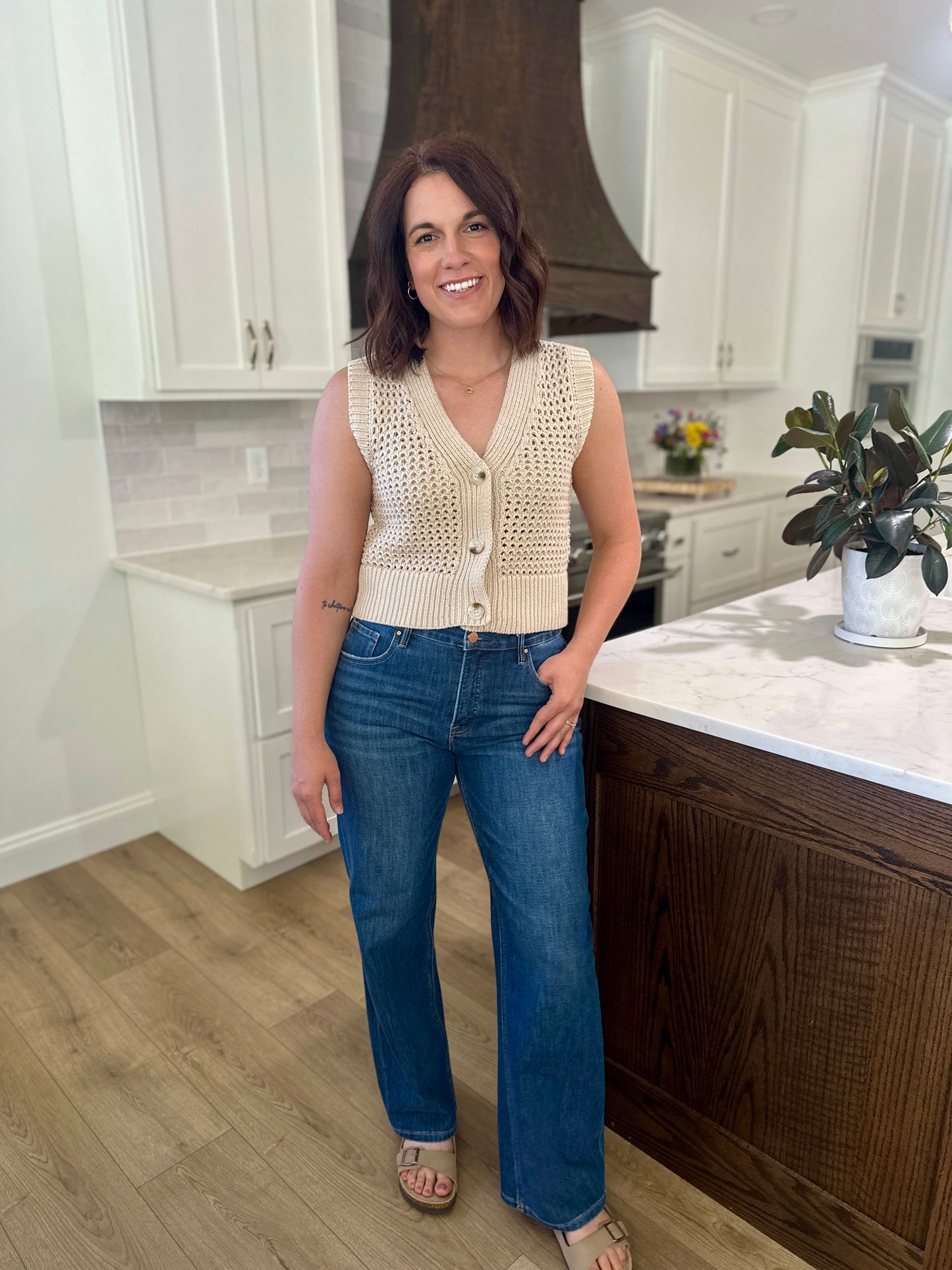 Risen Alley Tummy Control High Rise Straight Jeans
