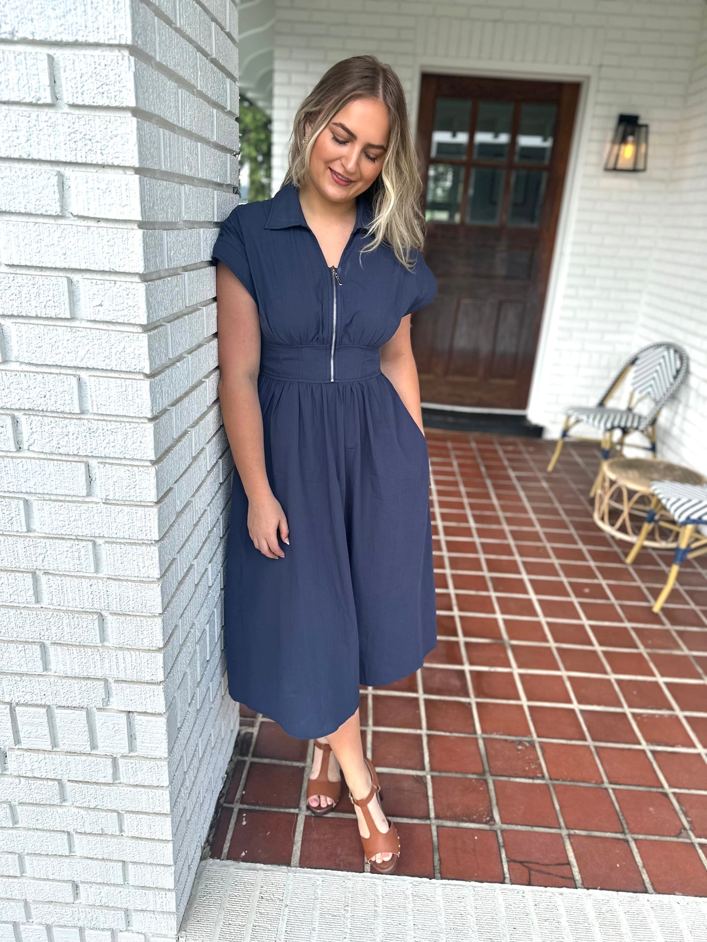 Liberty Zip Up Dress