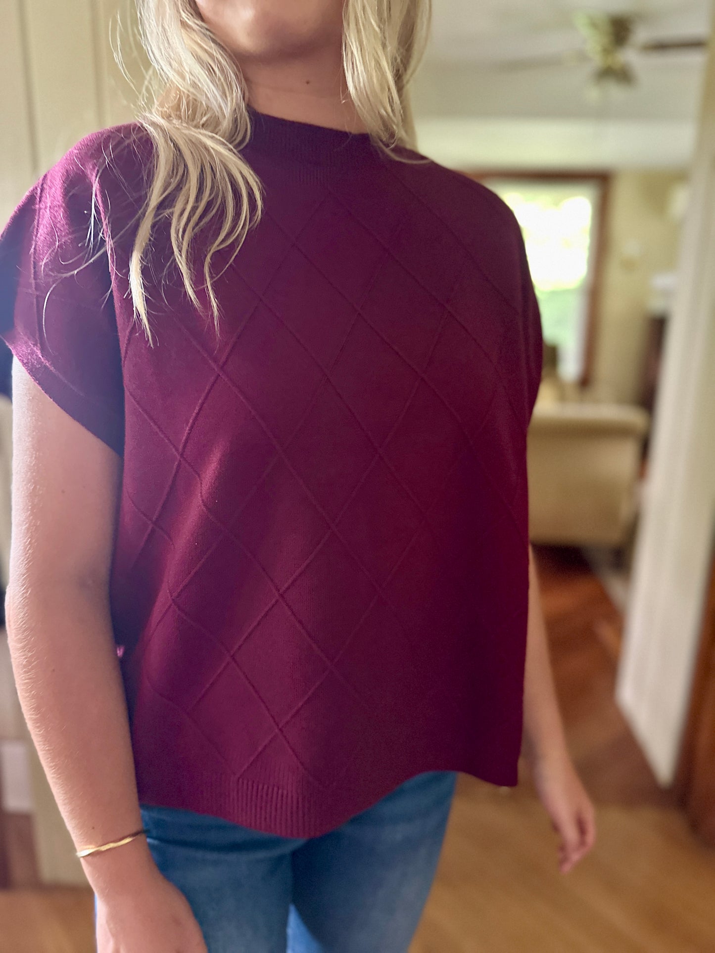 Maplewood Mock Neck Sweater Top