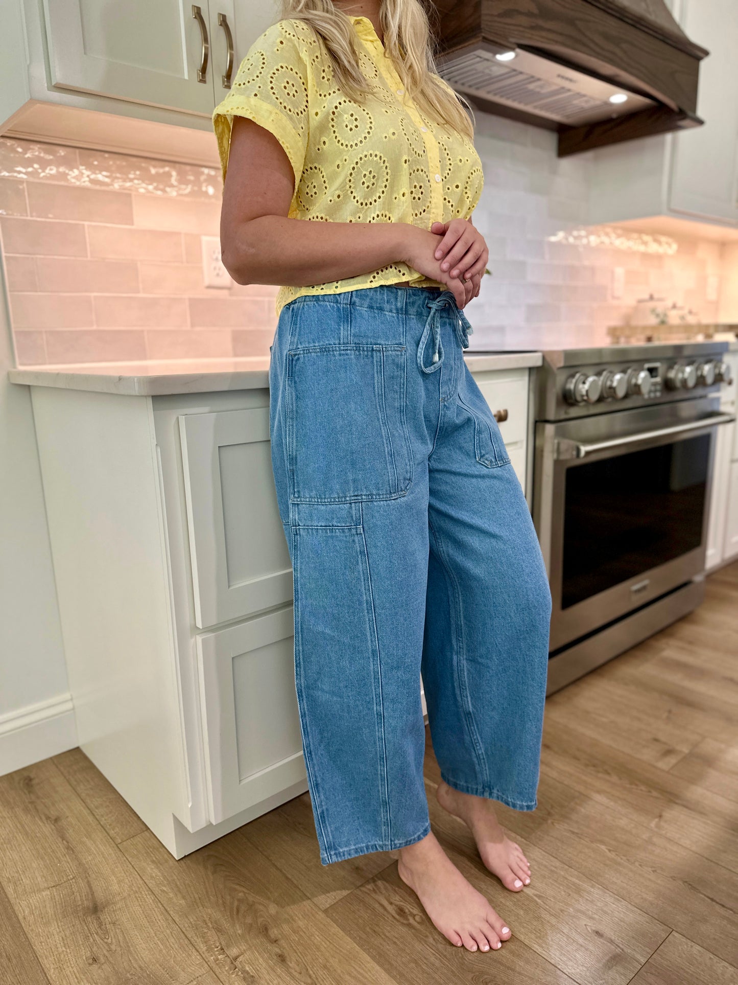 Avondale Flowy Denim Pants