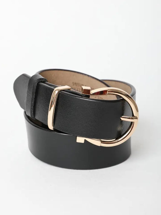 Horseshoe Gold Buckle Belt