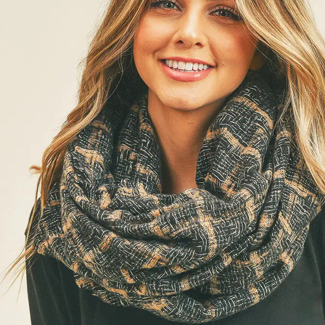 Plaid Infinity Scarf