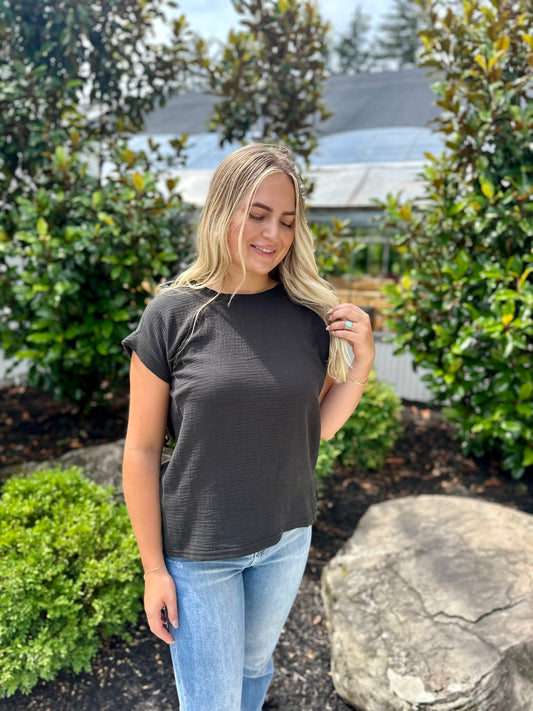 Anoka Gauze Short Sleeve Top