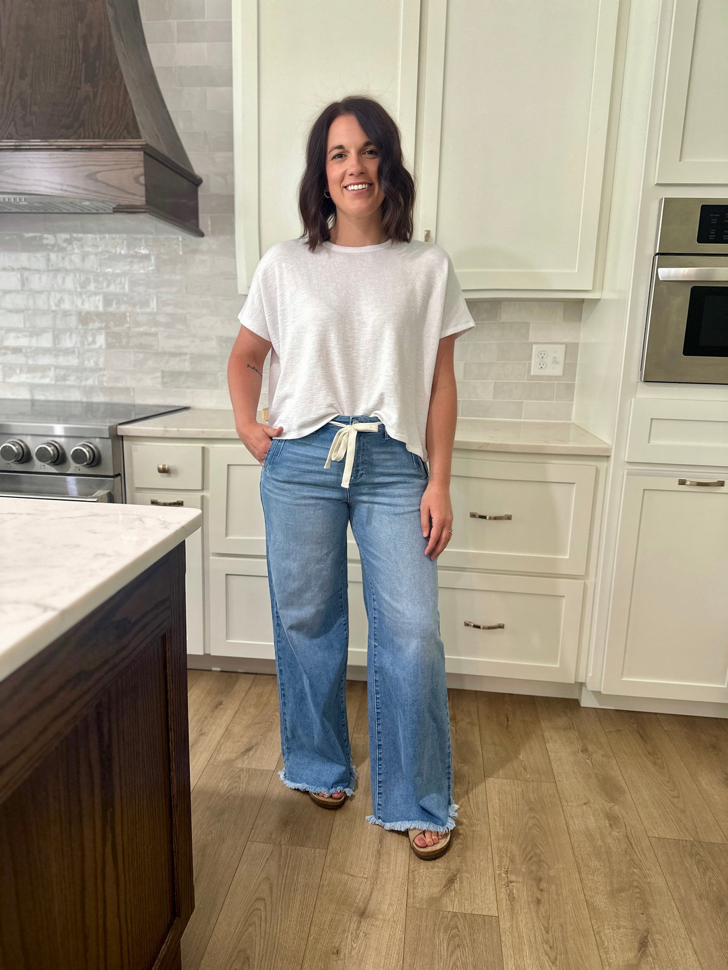 Risen Waldorf High Rise Wide Jeans