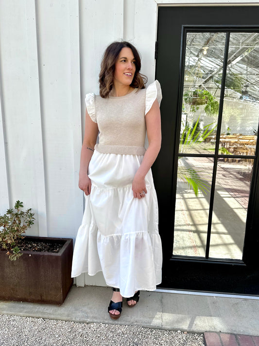 Parshall Mixed Media Dress