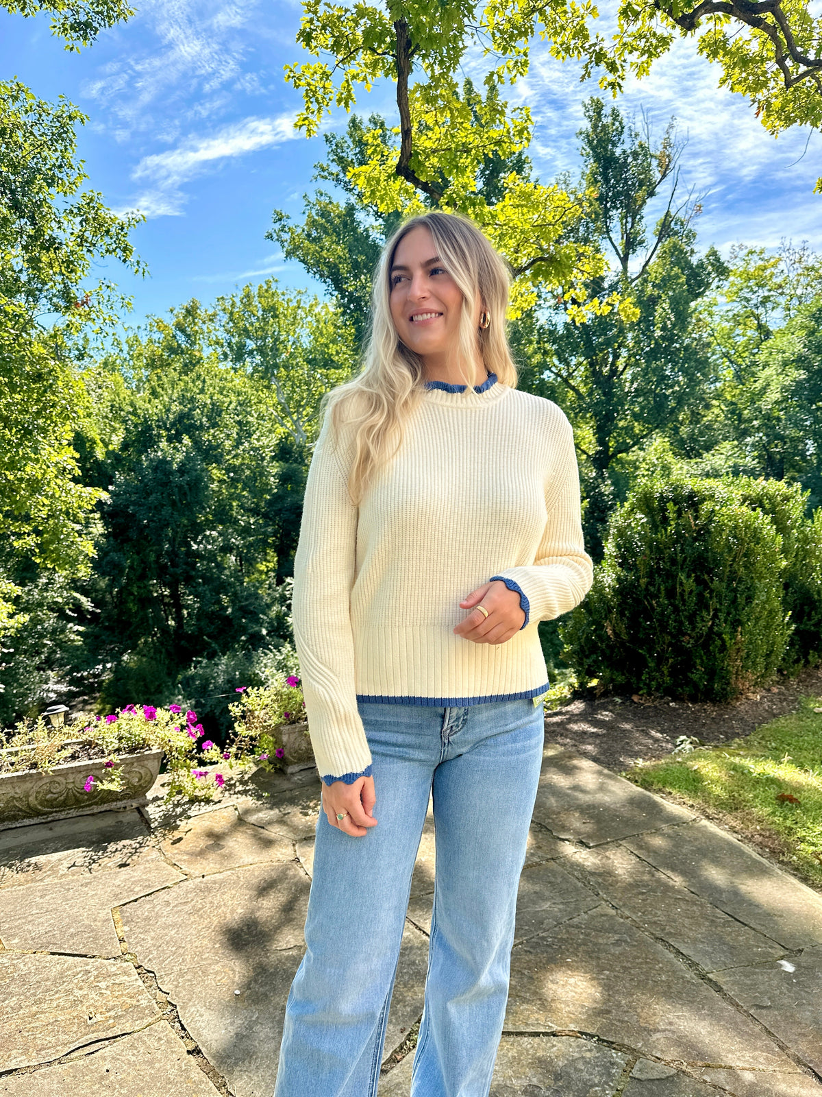 Oro Valley Contrast Hem Sweater