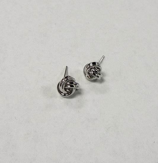 Brass Love Knot Studs