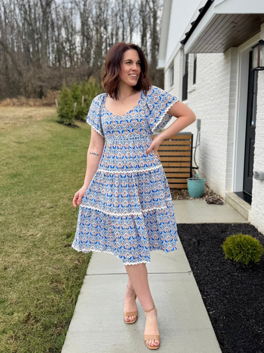 Ralston Printed Midi Dress