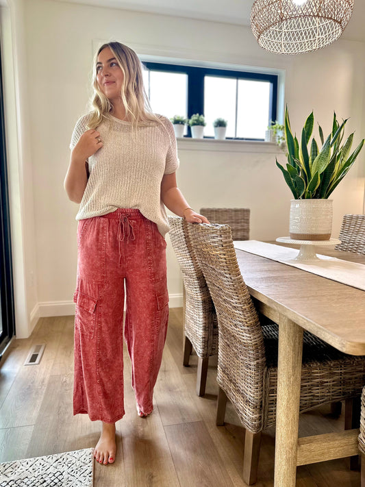 Valdosta Washed Linen Pants