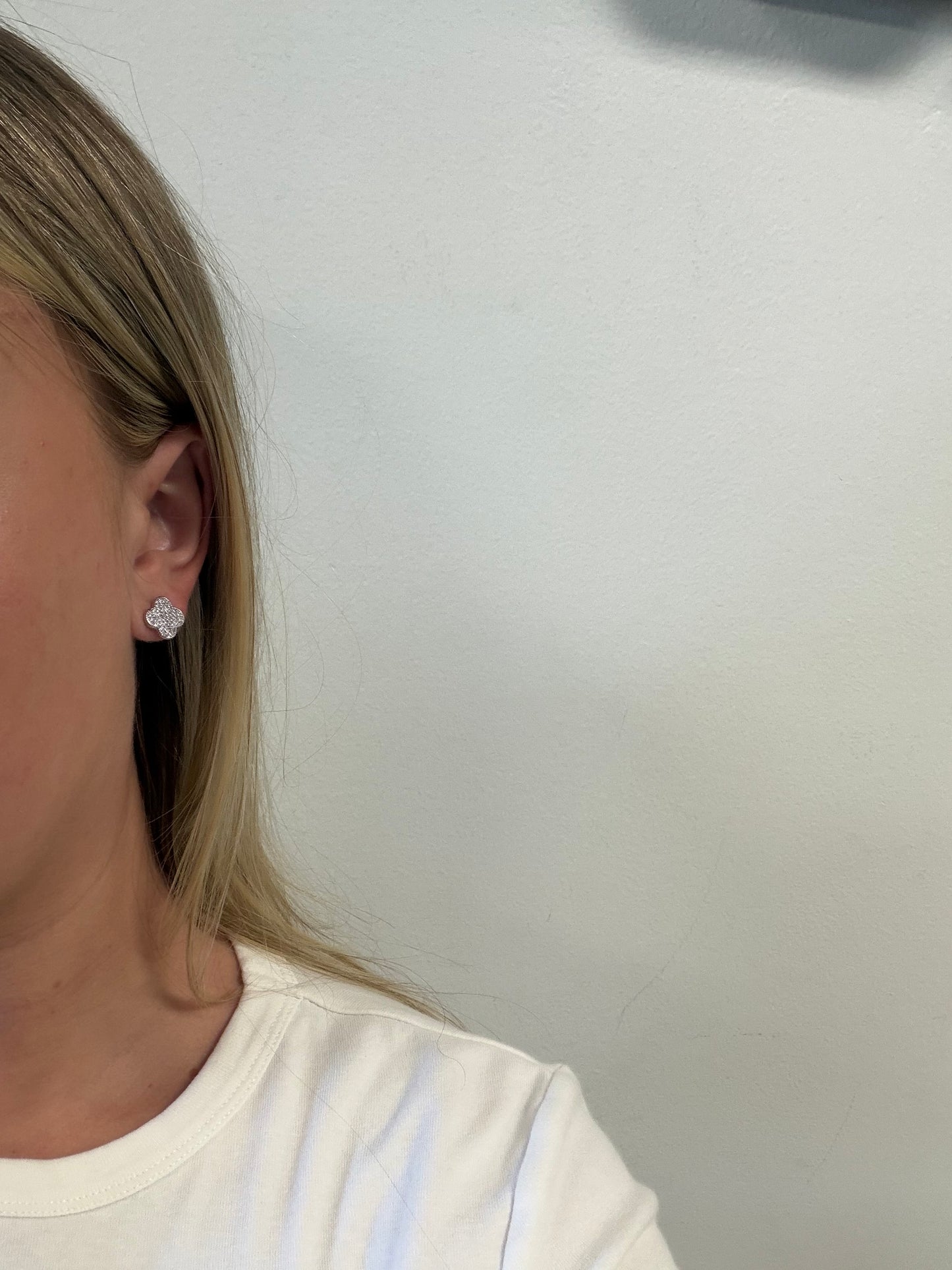 CZ Clover Studs