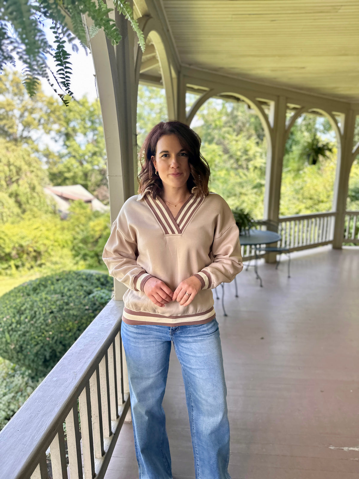 Sun City Vneck Sweater