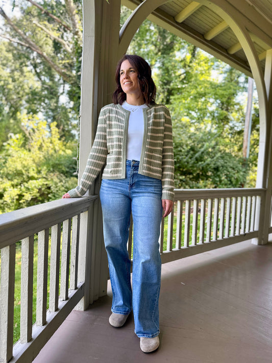 Risen Lexington High Rise Wide Leg Jeans
