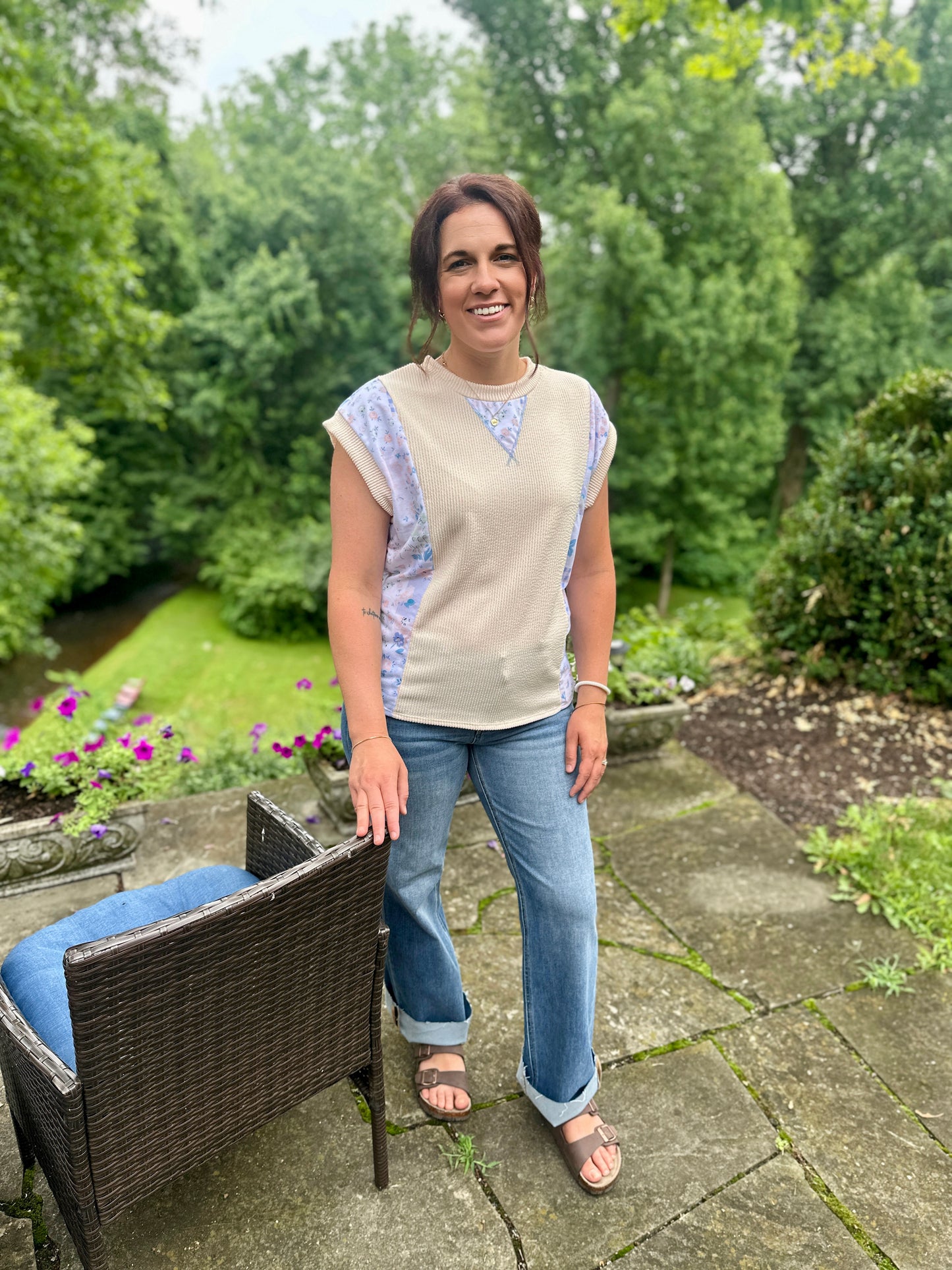 Hagerstown Floral Detail Top
