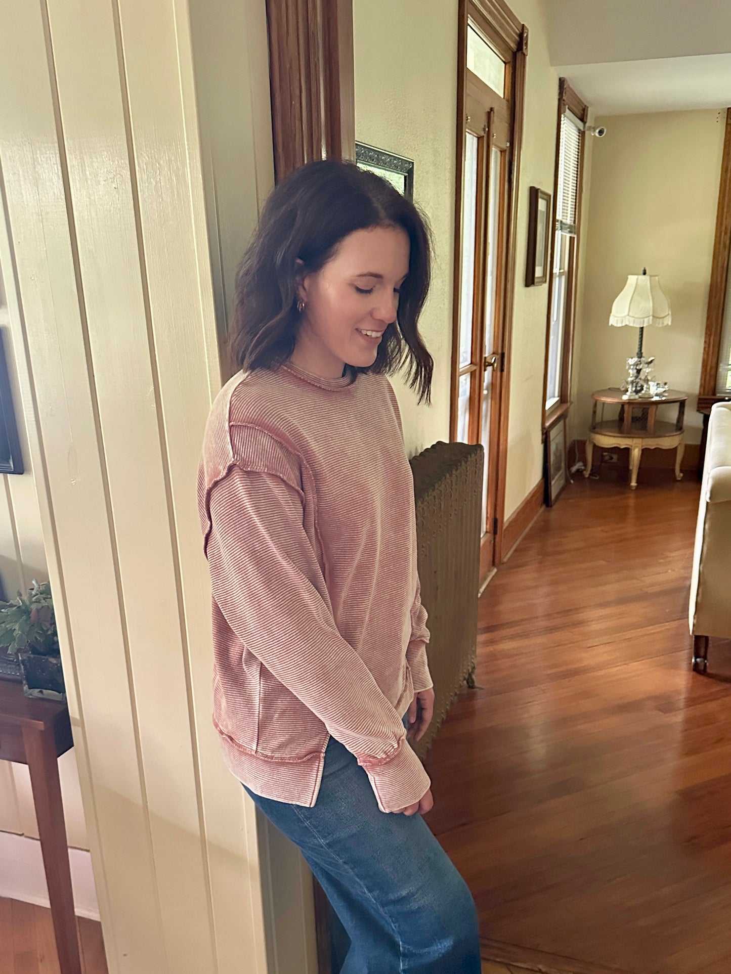 Blaine Acid Wash Pullover Sweater