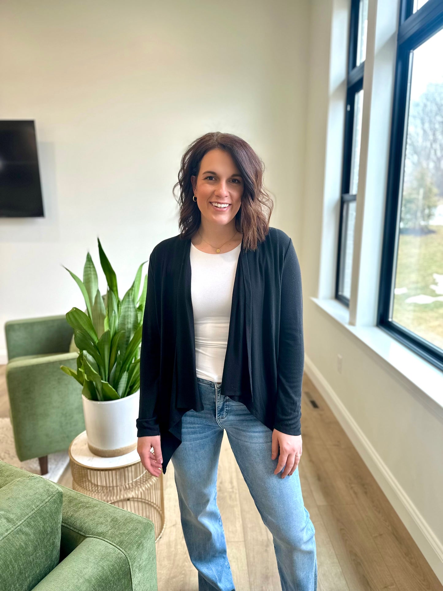 Midland Open Flowy Cardigan