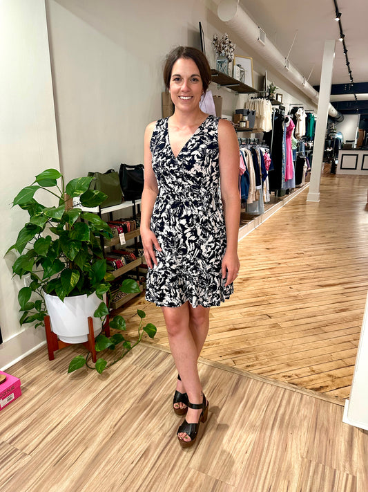 Wheatcroft Abstract Wrap Dress