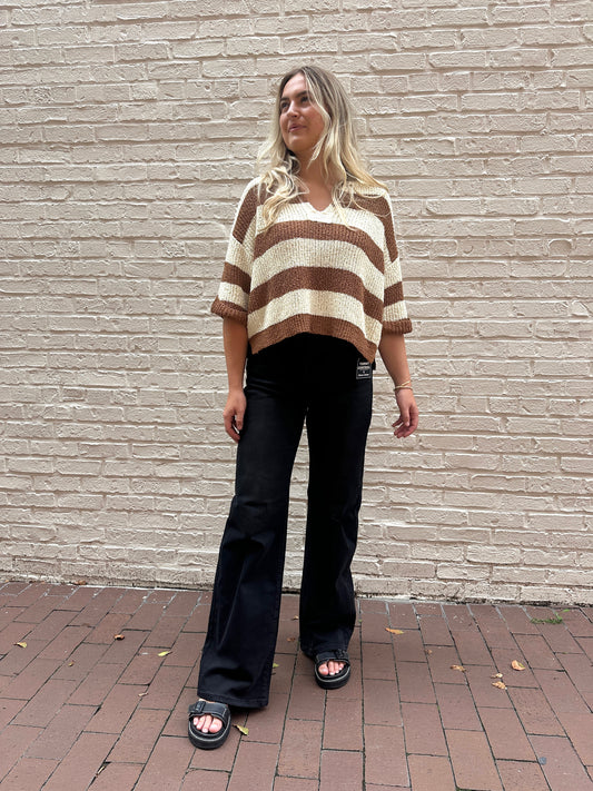 Risen Green Bay Tummy Control High Rise Wide Leg Jeans
