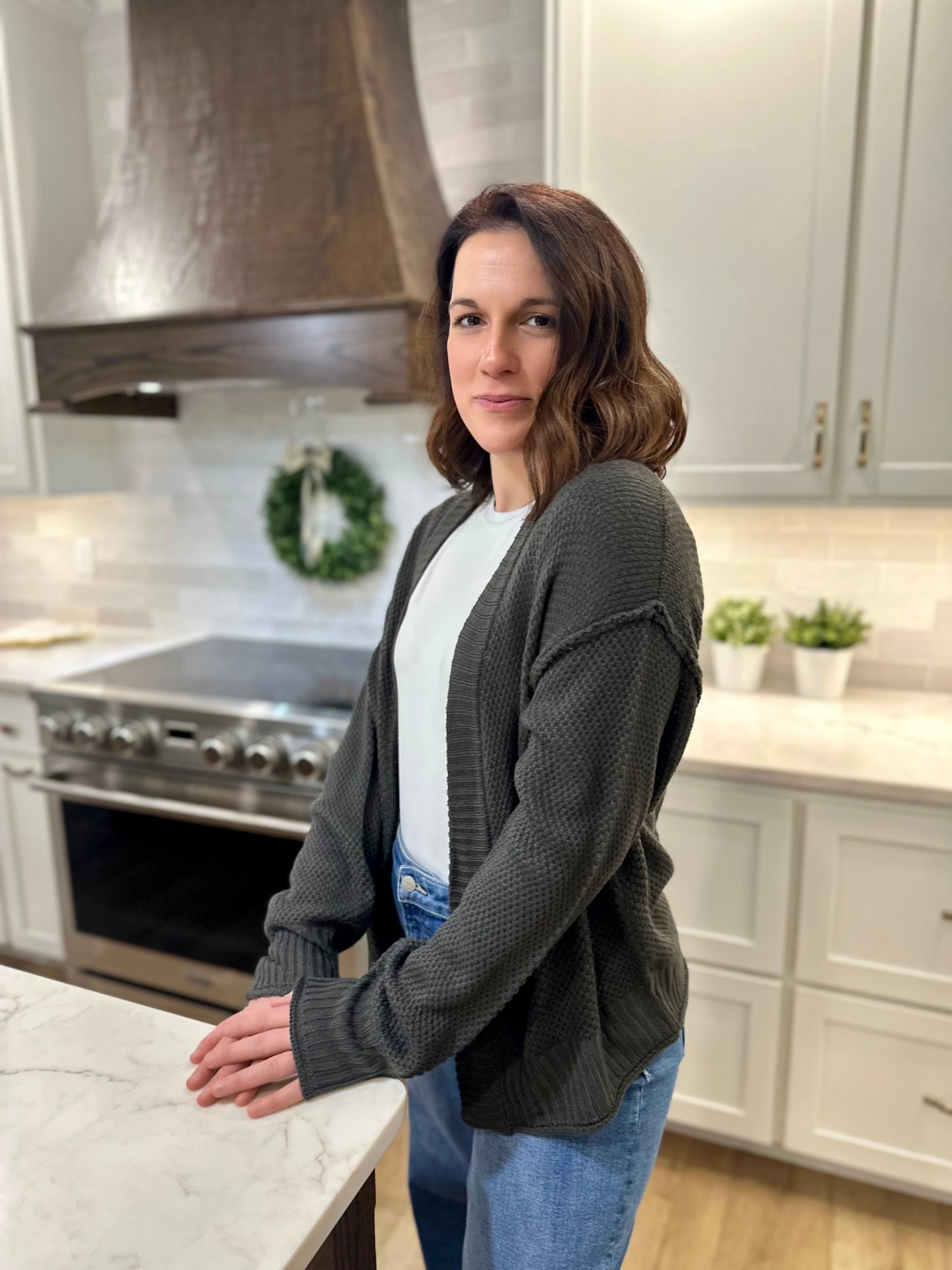 Milligan Waffle Cardigan