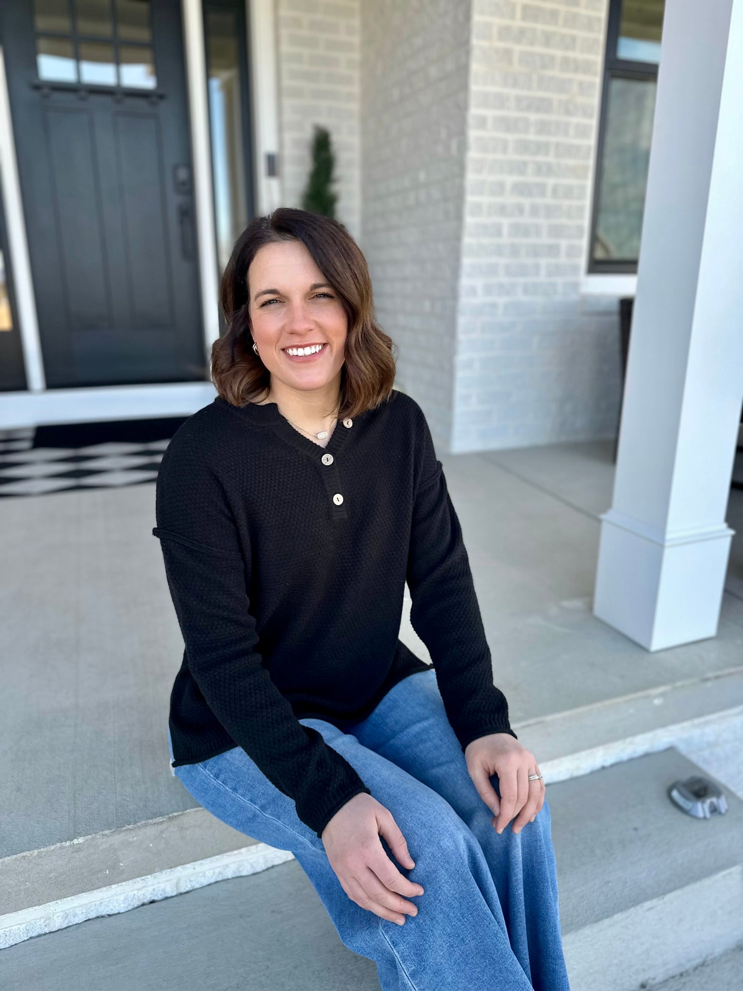 Houston 4 Button Henley Top