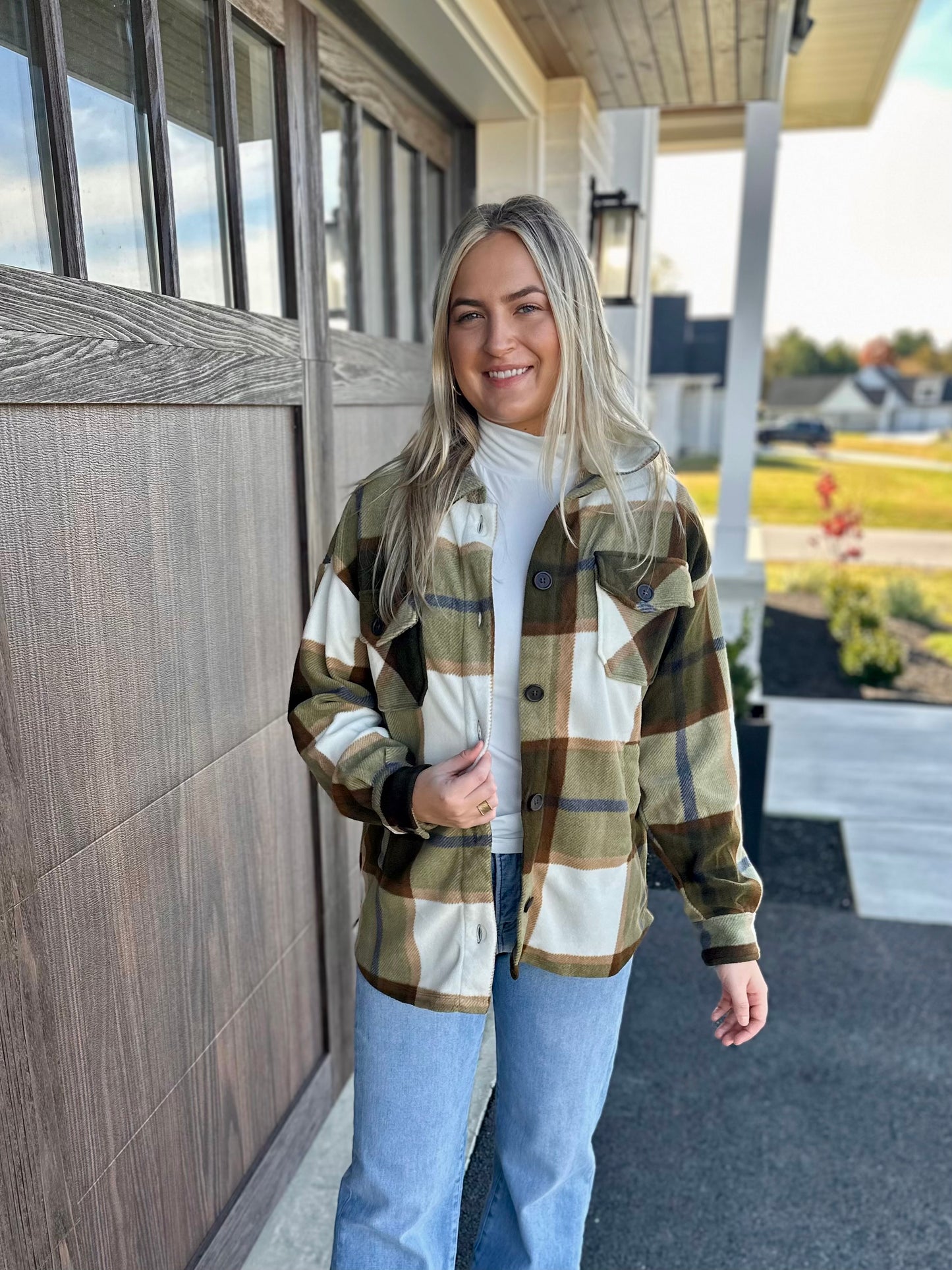 Dallas Oversized Plaid Jacket