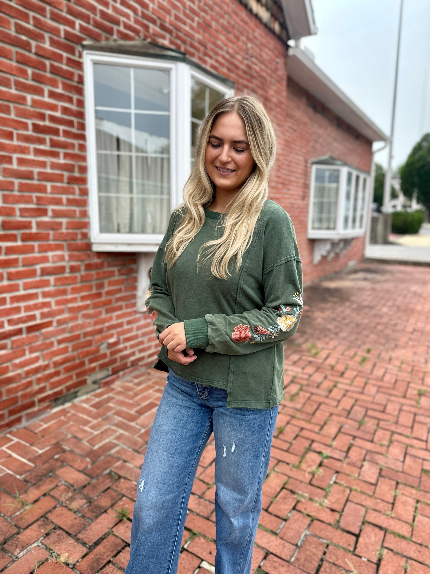 Merrimack Floral Embroidered Sweater