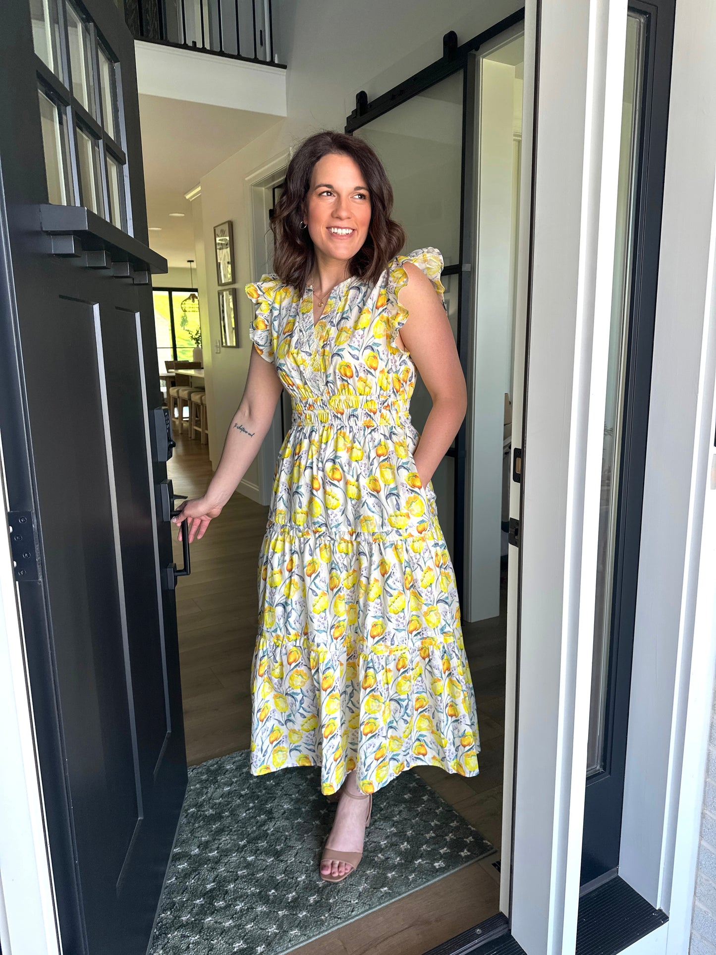 Maytown Floral Midi Dress
