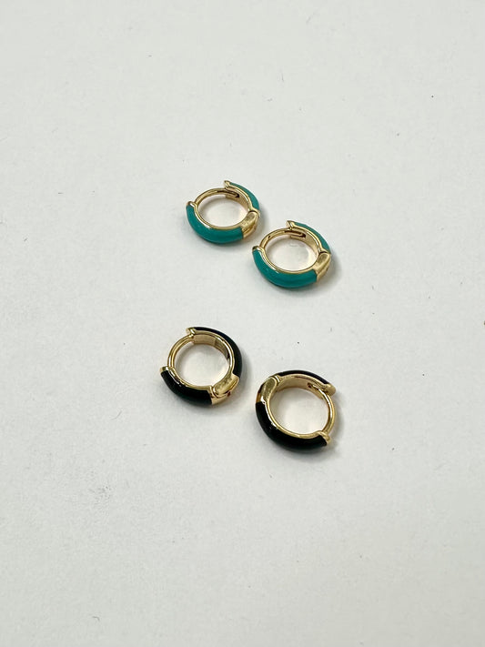 10 mm Epoxy Huggie Hoops