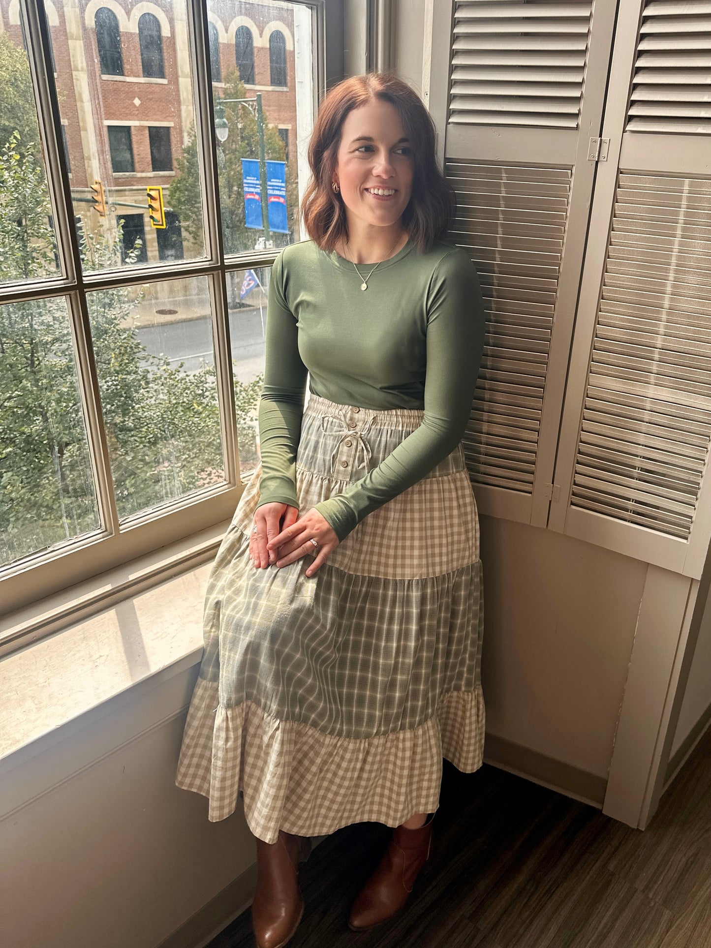 Portsmouth Tiered Midi Skirt