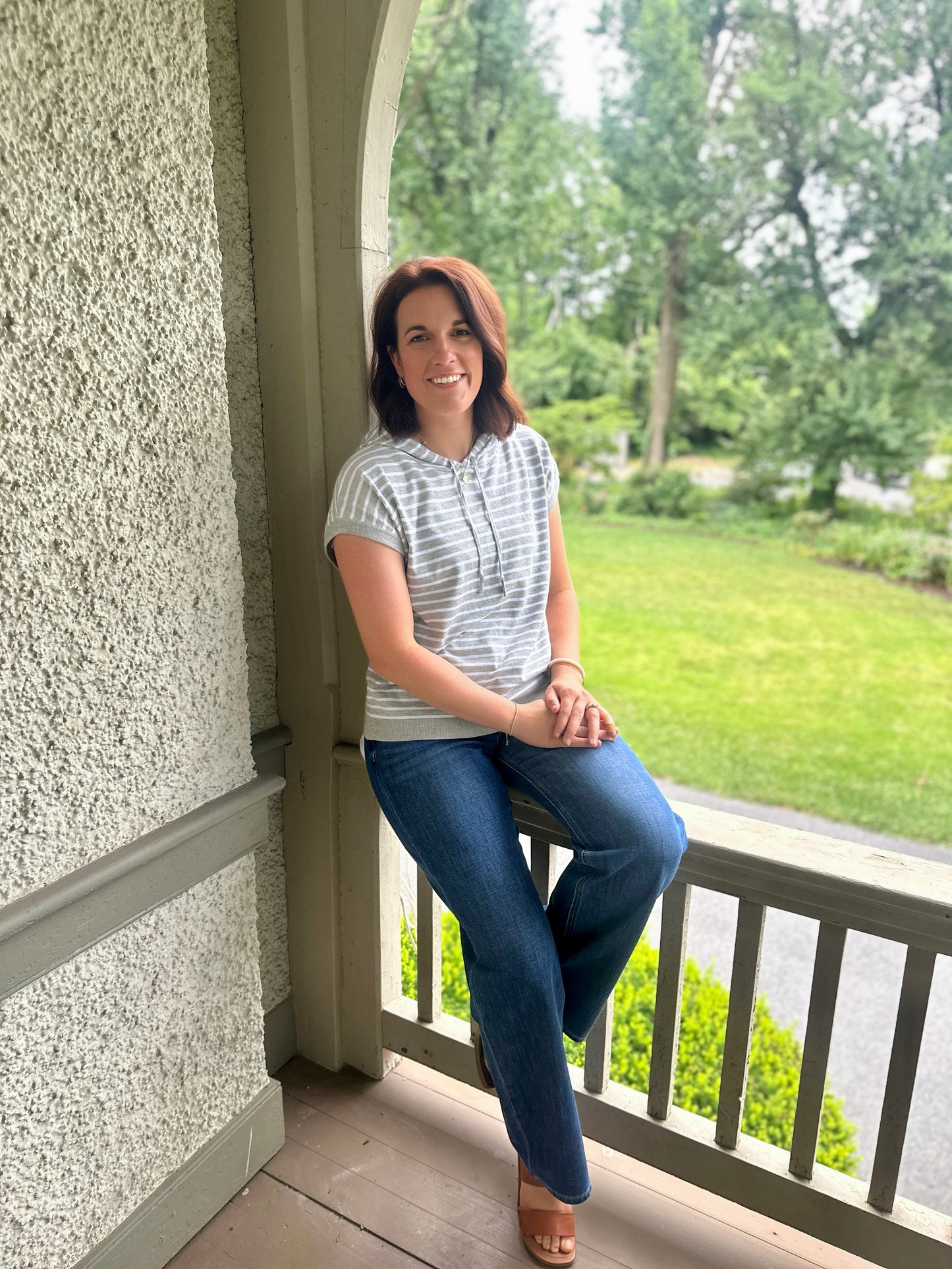 Tonopah Hooded Stripe Top