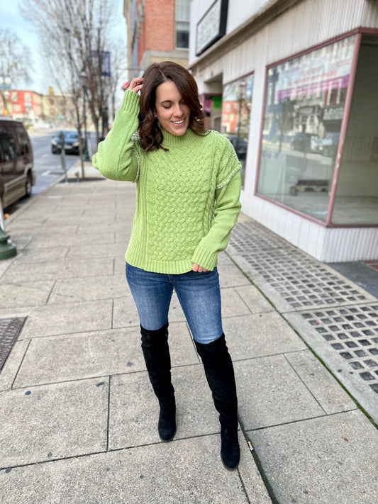 Raleigh Stitch Detail Sweater