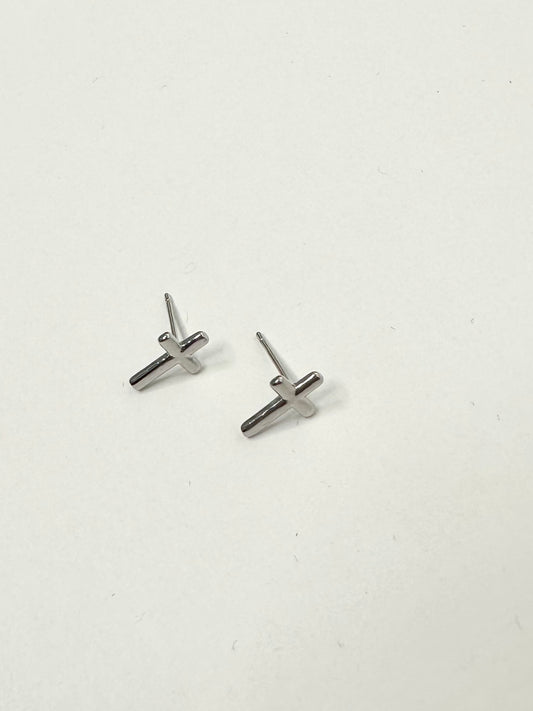 Cross Stud Earrings