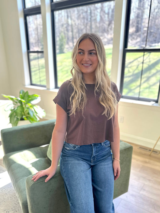 St Cloud Cotton Cropped Tee