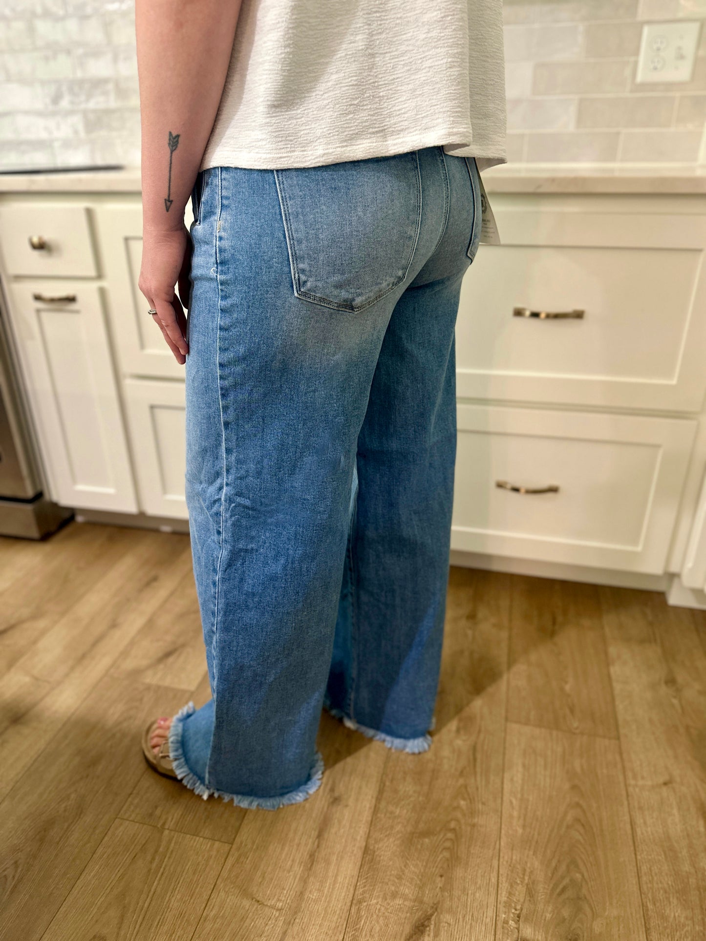 Risen Waldorf High Rise Wide Jeans