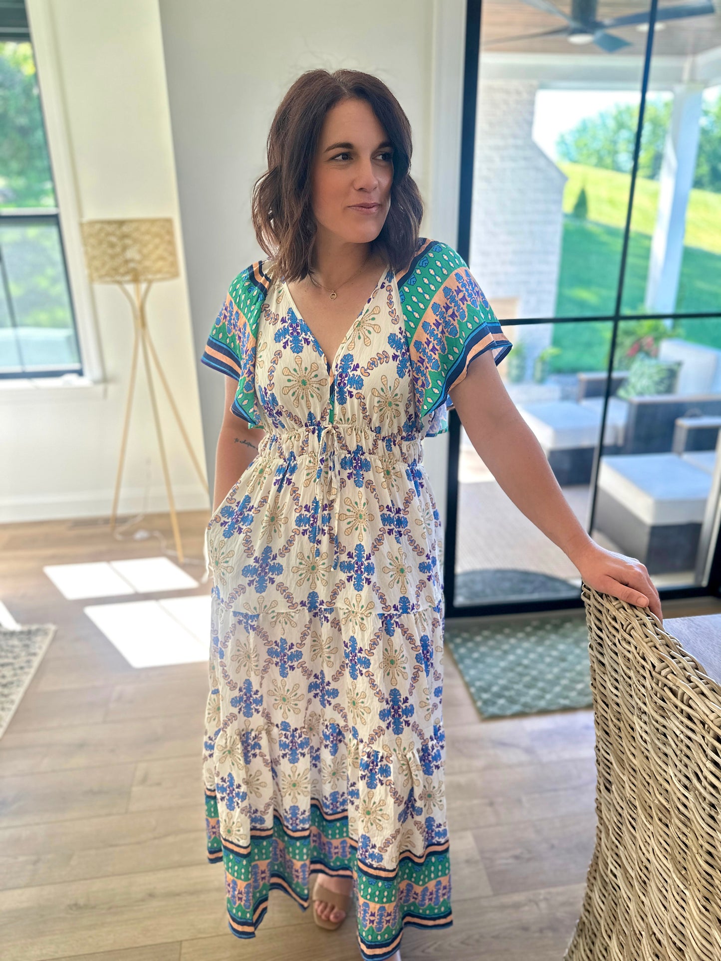 Valdosta Printed Maxi Dress