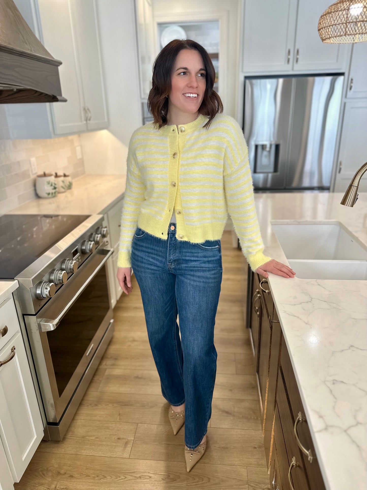 Risen Ailey Tummy Control High Rise Straight Jeans