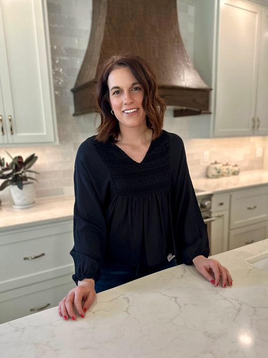 Frederick Lace Trim Blouse