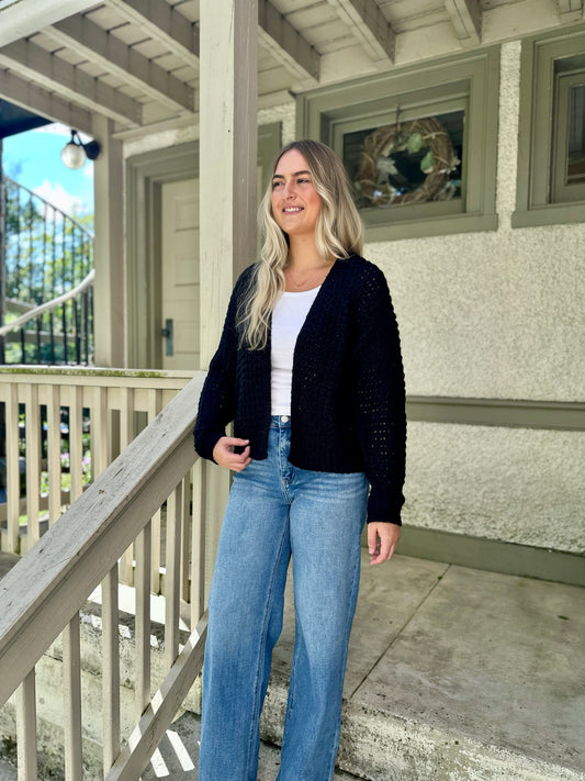 Claremont Open Waffle Cardigan