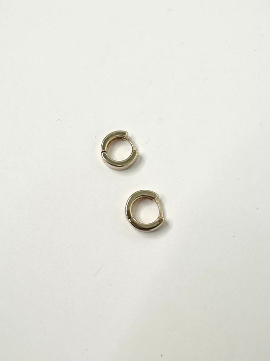 Brass Huggie Hoops
