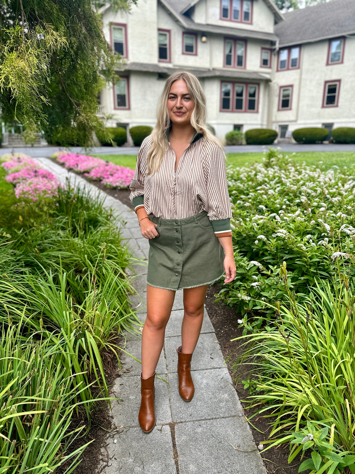 Fridley Basic Button Skirt