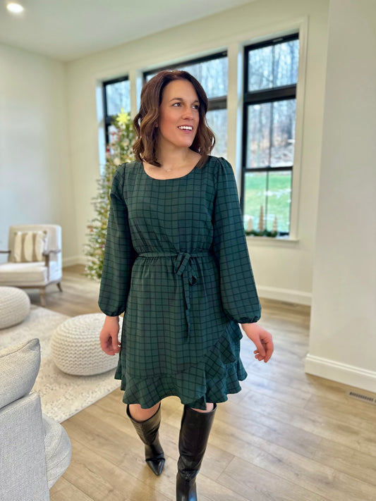 Walworth Tie Grid Dress