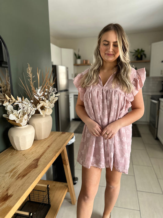 Fairview Flutter Sleeve Dress