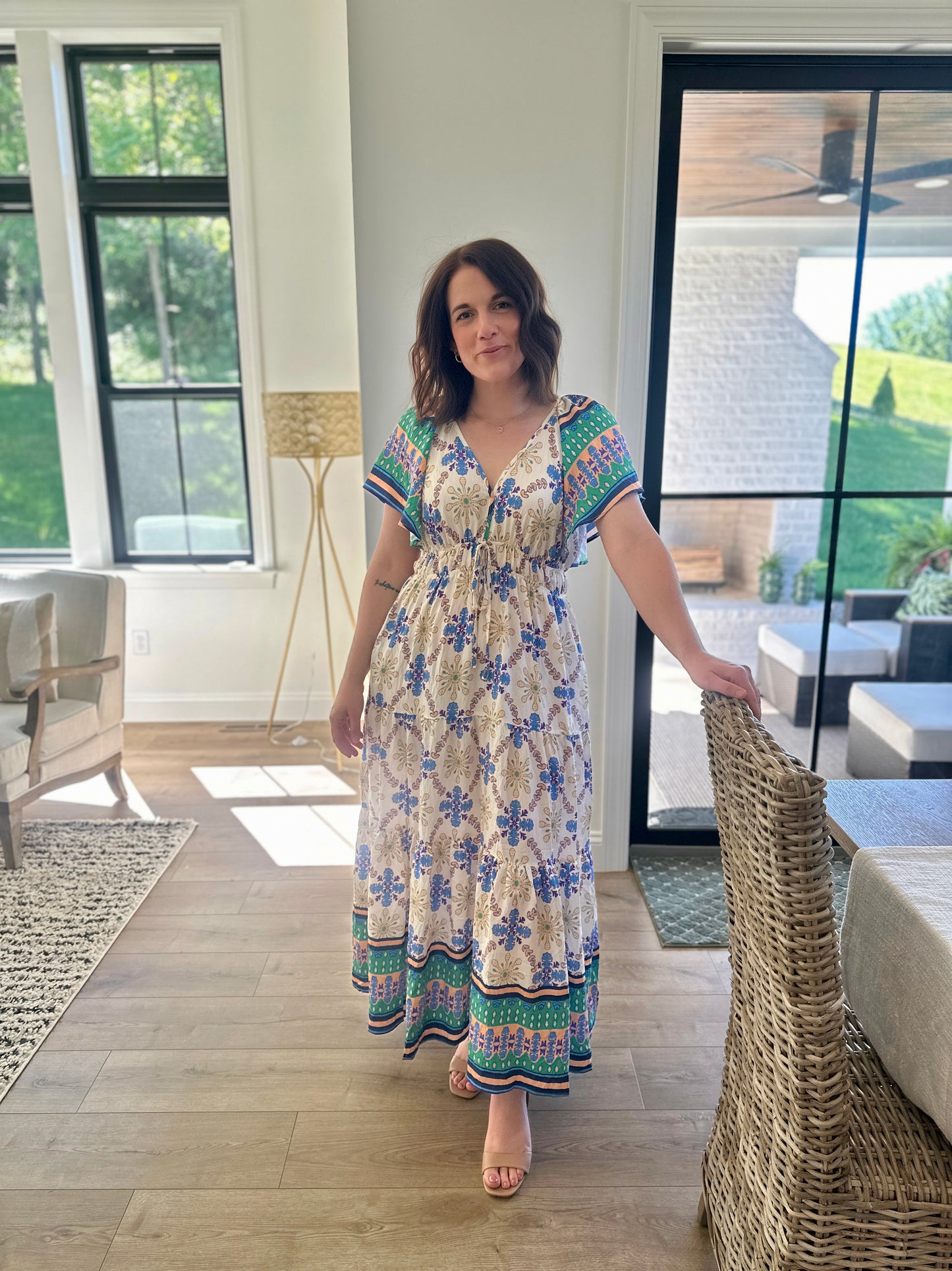 Valdosta Printed Maxi Dress